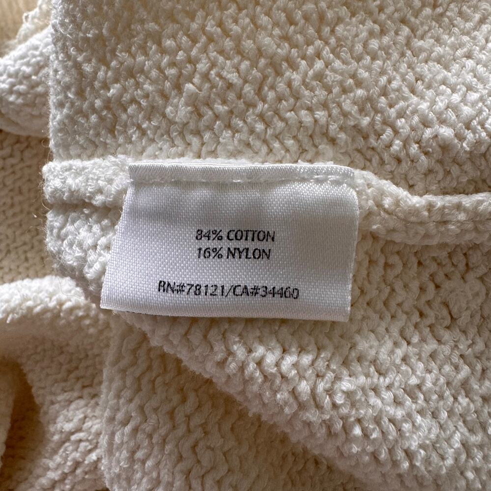 Eileen Fisher - Size L Ivory Textured Knit Sweater Scoop Neck Minimalist Luxury - Picture 10 of 13